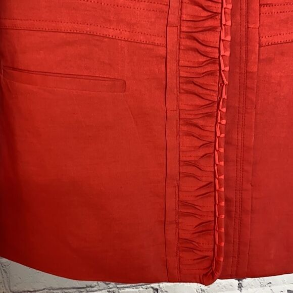 Elie Tahari Linen Blend Snap Front Long Jacket M‎ - Picture 7 of 15